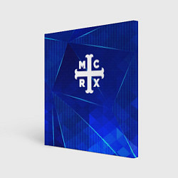 Холст квадратный My Chemical Romance blue poly, цвет: 3D-принт