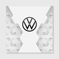 Холст квадратный Volkswagen white poly, цвет: 3D-принт — фото 2