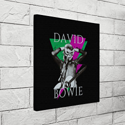 Холст квадратный David Bowie - hand goggles, цвет: 3D-принт — фото 2