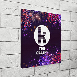 Холст квадратный Праздничный The Killers, цвет: 3D-принт — фото 2