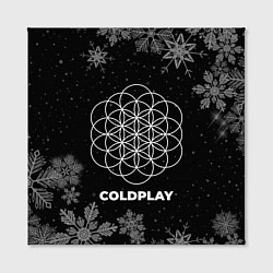 Холст квадратный Снежный Coldplay, цвет: 3D-принт — фото 2