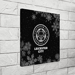 Холст квадратный Снежный Leicester City, цвет: 3D-принт — фото 2