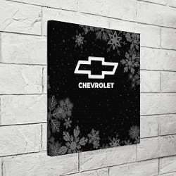 Холст квадратный Снежный Chevrolet, цвет: 3D-принт — фото 2