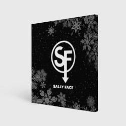 Холст квадратный Снежный Sally Face, цвет: 3D-принт