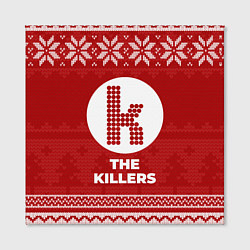Холст квадратный Новогодний The Killers, цвет: 3D-принт — фото 2