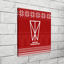 Холст квадратный Новогодний Within Temptation, цвет: 3D-принт — фото 2