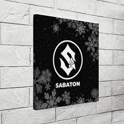 Холст квадратный Снежный Sabaton, цвет: 3D-принт — фото 2