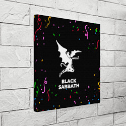 Холст квадратный Black Sabbath конфети, цвет: 3D-принт — фото 2