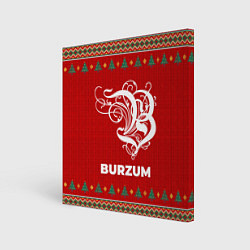 Холст квадратный Burzum new year, цвет: 3D-принт