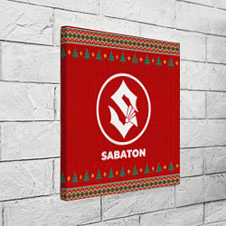 Холст квадратный Sabaton new year, цвет: 3D-принт — фото 2