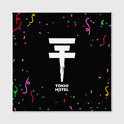 Холст квадратный Tokio Hotel конфети, цвет: 3D-принт — фото 2