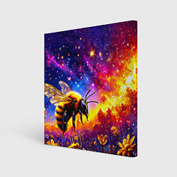 Картина квадратная Пчелка в космосе