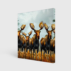 Картина квадратная Лоси