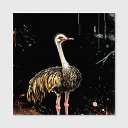 Холст квадратный Страус, цвет: 3D-принт — фото 2