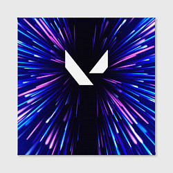 Холст квадратный Valorant neon energy, цвет: 3D-принт — фото 2