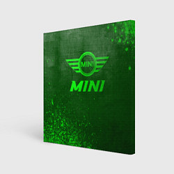 Холст квадратный Mini - green gradient, цвет: 3D-принт