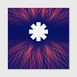 Холст квадратный Red Hot Chili Peppers red energy, цвет: 3D-принт — фото 2