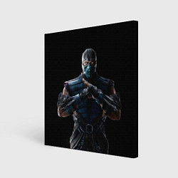Холст квадратный Mortal kombat - Sub Zero, цвет: 3D-принт