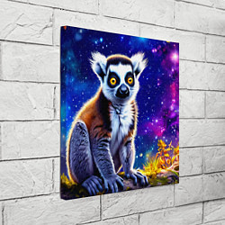Холст квадратный Лемур и звездная ночь, цвет: 3D-принт — фото 2