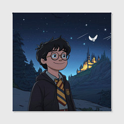 Холст квадратный Довольный Гарри Поттер, цвет: 3D-принт — фото 2