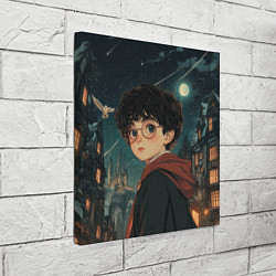Холст квадратный Гарри Поттер и ночной город, цвет: 3D-принт — фото 2