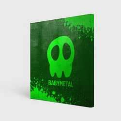 Холст квадратный Babymetal - green gradient, цвет: 3D-принт