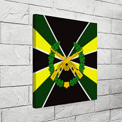 Холст квадратный Мотострелковые войска: лавры, цвет: 3D-принт — фото 2