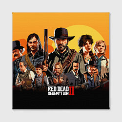 Холст квадратный Red Dead Redemption 2, цвет: 3D-принт — фото 2