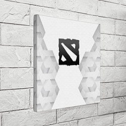 Холст квадратный Dota white poly, цвет: 3D-принт — фото 2