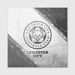 Холст квадратный Leicester City - white gradient, цвет: 3D-принт — фото 2