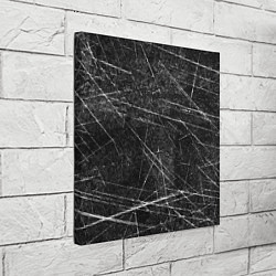 Холст квадратный Царапины, цвет: 3D-принт — фото 2