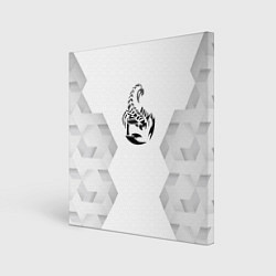 Холст квадратный Scorpions white poly, цвет: 3D-принт