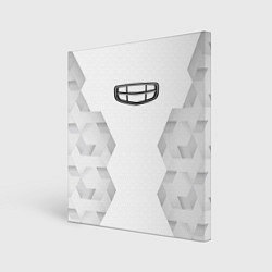 Холст квадратный Geely white poly, цвет: 3D-принт