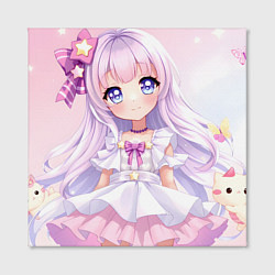 Холст квадратный Аниме в светлых оттенках, цвет: 3D-принт — фото 2