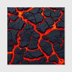 Холст квадратный Текущая в породе лава, цвет: 3D-принт — фото 2