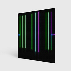 Картина квадратная Neon stripes