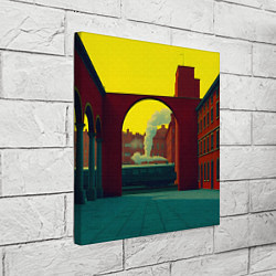 Холст квадратный Арт с поездом, цвет: 3D-принт — фото 2