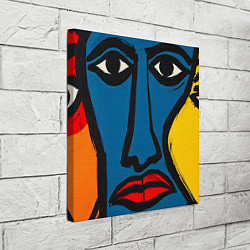 Холст квадратный Арт с лицами, цвет: 3D-принт — фото 2