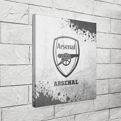 Холст квадратный Arsenal - white gradient, цвет: 3D-принт — фото 2