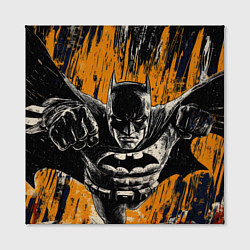 Холст квадратный Бэтмен супергерой, цвет: 3D-принт — фото 2