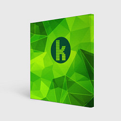 Холст квадратный The Killers green poly, цвет: 3D-принт