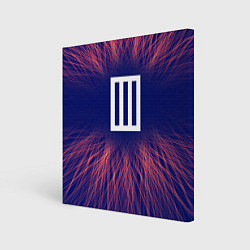 Холст квадратный Paramore red energy, цвет: 3D-принт