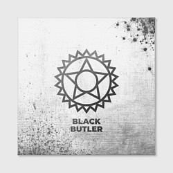 Холст квадратный Black Butler - white gradient, цвет: 3D-принт — фото 2