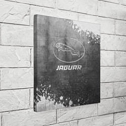 Холст квадратный Jaguar - grey gradient, цвет: 3D-принт — фото 2