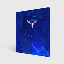Холст квадратный Tokyo Revengers blue poly, цвет: 3D-принт