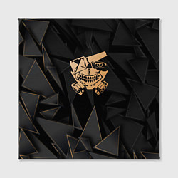 Холст квадратный Tokyo Ghoul golden poly, цвет: 3D-принт — фото 2