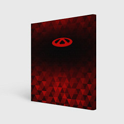 Холст квадратный Chery red poly, цвет: 3D-принт