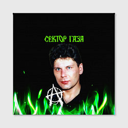 Холст квадратный Сектор газа зеленый огонь, цвет: 3D-принт — фото 2