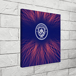 Холст квадратный Manchester City red energy, цвет: 3D-принт — фото 2