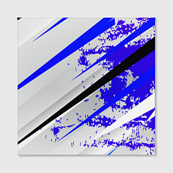 Холст квадратный Color white blue, цвет: 3D-принт — фото 2